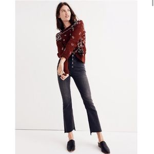 Madewell Cali Demi boot in asymmetrical hem